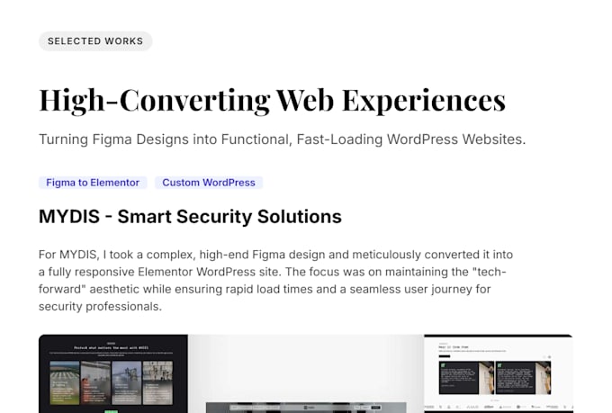 transform figma design into editable elementor wordpress site expert
